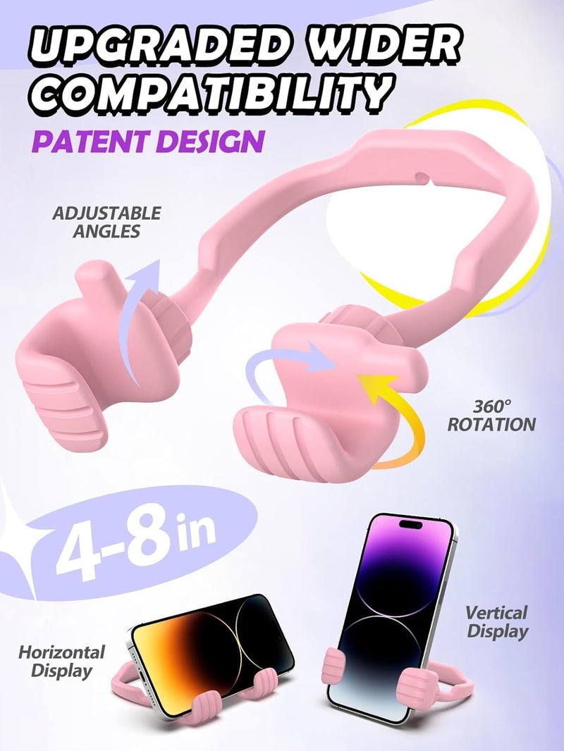 CALDEVER Stocking Stuffers for Teens Girls Boys Adults Cell Phone Stand: UPGRADE Adjustable Thumbs Up Lazy Phone Holder for Desk Cool Gadgets Fun Birthday Gift Ideas for Kids Teenager Women Gifts for Christmas - Image 2
